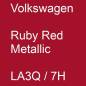 Preview: Volkswagen, Ruby Red Metallic, LA3Q / 7H.